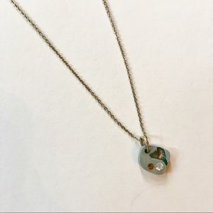 Anthropologie Space Race Pendant Necklace